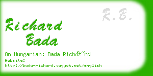 richard bada business card